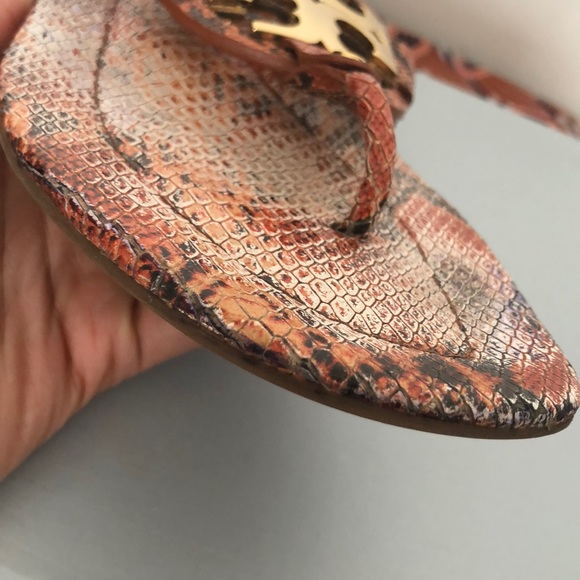 Tory Burch Snake Print Miller Sandal - Picture 7 of 8